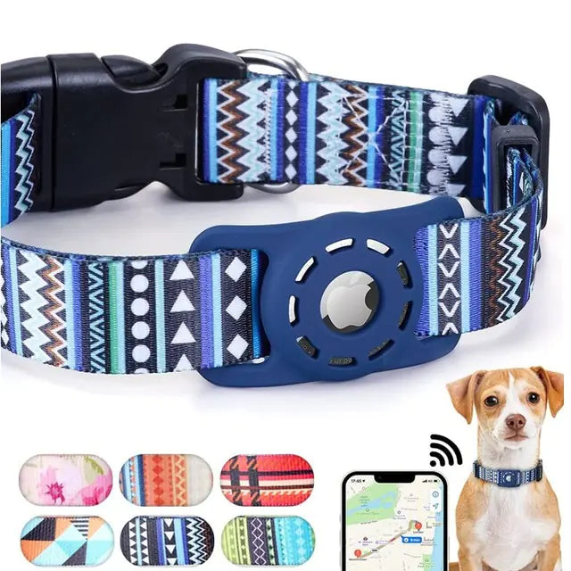 Digital Printing Collar for Apple Airtag - Pets Accessories