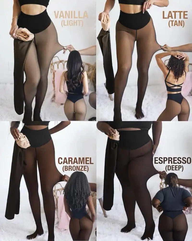 FleeceFit Warm Sheer Tights Everyday Comfort