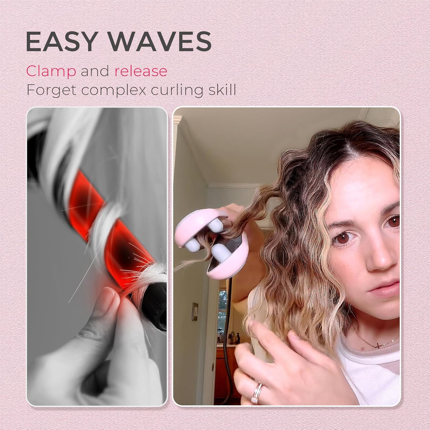 Pro Beach Wave Curler Wand