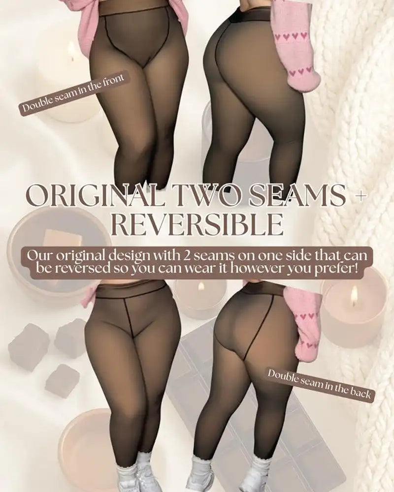 FleeceFit Warm Sheer Tights Everyday Comfort