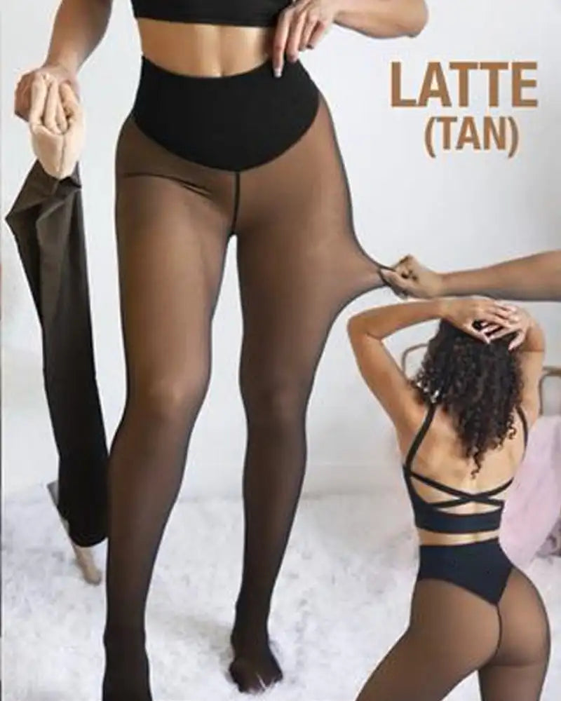 FleeceFit Warm Sheer Tights Everyday Comfort
