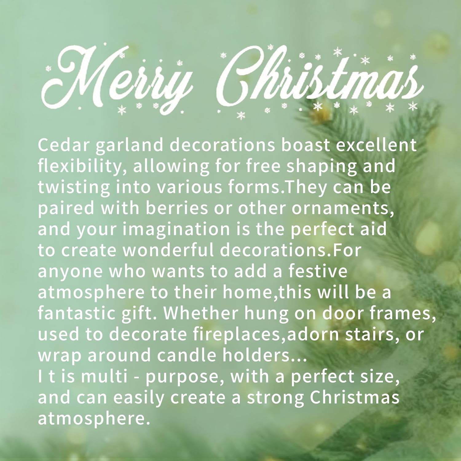 FT Cedar Luxury Garland