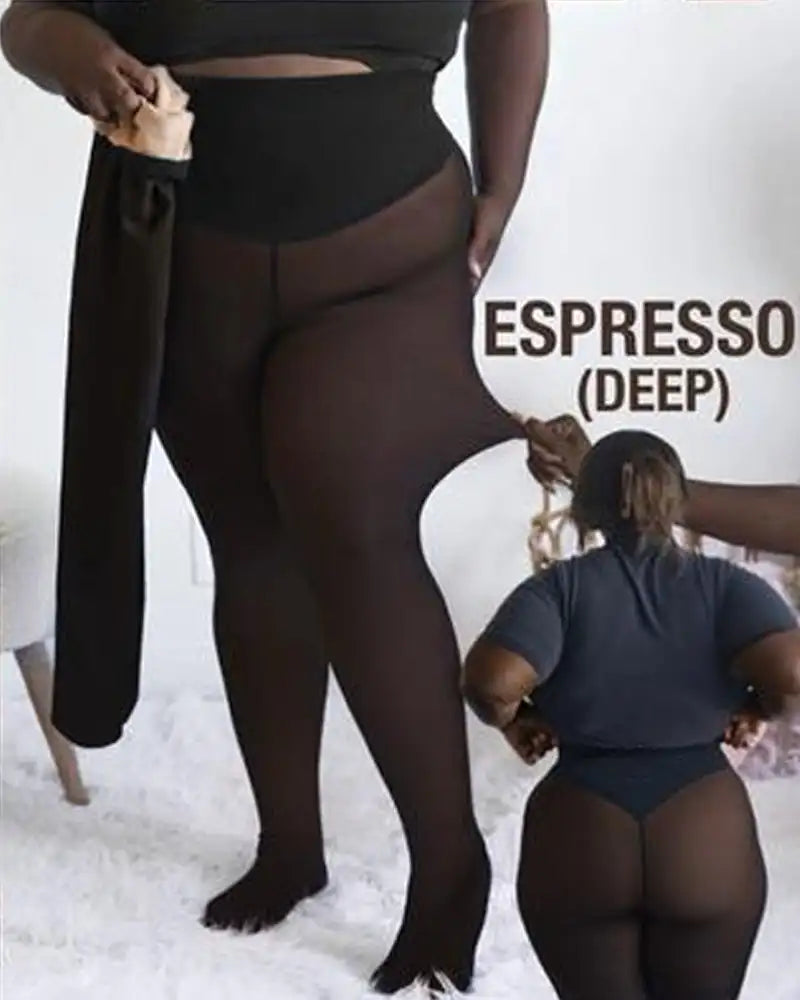 FleeceFit Warm Sheer Tights Everyday Comfort